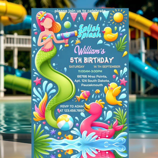 Invitación Nuestro parque acuático Guay Summer splash pad 1º  (Subido por el creador)