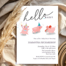 Nuestro pequeño baby shower de cerdito