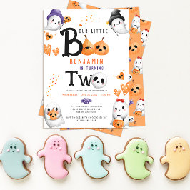 Invitación Nuestro Pequeño Boo Cita Fantasma Halloween 2º cum