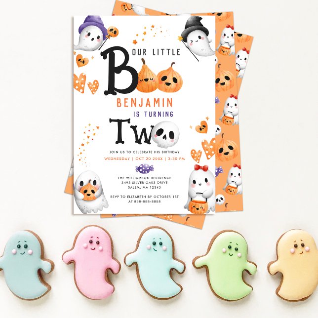 Invitación Nuestro Pequeño Boo Cita Fantasma Halloween 2º cum (Subido por el creador)