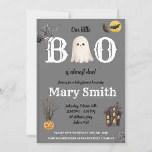 Invitación ¡Nuestro pequeño BOO está casi vencido! Baby Showe