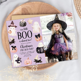 Invitación Nuestro pequeño Boo Halloween 2º cumpleaños foto F