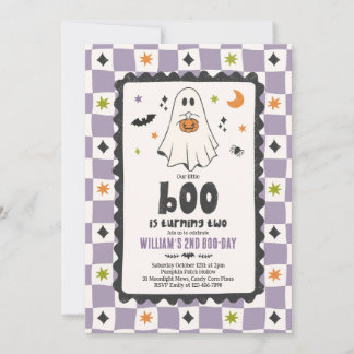 Invitación Nuestro Pequeño Boo Niño de Halloween Fantasma Cum
