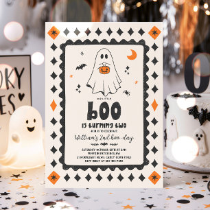 Invitación Nuestro Pequeño Boo Niño de Halloween Fantasma Cum
