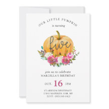 Nuestro pequeño calabaza 5 cumpleaños