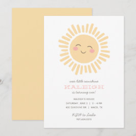 Invitación Nuestro pequeño Chica Sunshine Cumpleaños