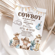Nuestro pequeño Cowboy Wild West Baby Shower