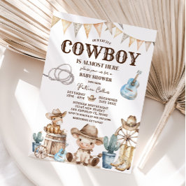 Invitación Nuestro pequeño Cowboy Wild West Baby Shower