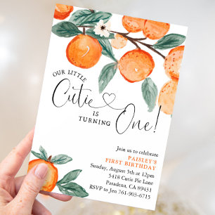 Invitación Nuestro pequeño cumpleaños