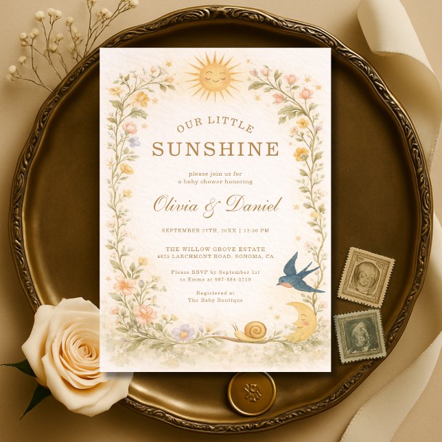 Invitación Nuestro Pequeño Cumpleaños de Baby Shower para Par (Subido por el creador)