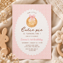 Nuestro pequeño Cumpleaños de 'Cutie Pie' con ging
