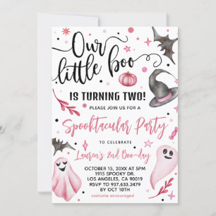 Invitación Nuestro pequeño cumpleaños Halloween