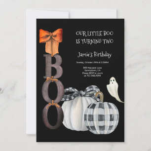 Invitación Nuestro pequeño cumpleaños Halloween