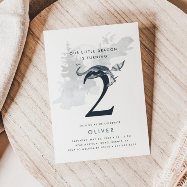 Invitación Nuestro pequeño Dragon Boys 2º cumpleaños (Subido por el creador)