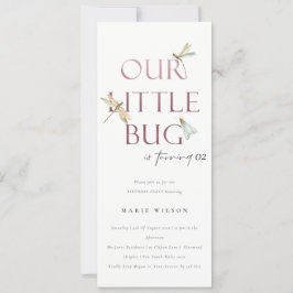 Invitación Nuestro pequeño error de bebida rosada cualquier c