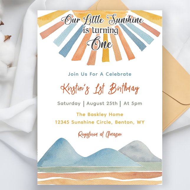 Invitación Nuestro pequeño Fiesta del primer cumpleaños del a (Subido por el creador)