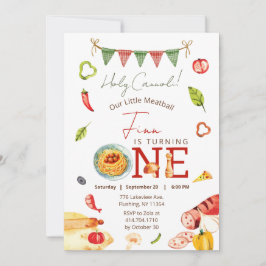 Invitación Nuestro Pequeño Fútbol Primer Cumpleaños