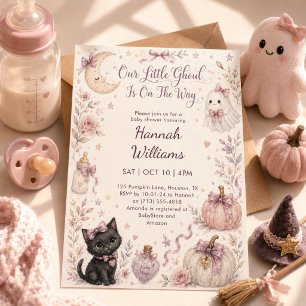 Invitación Nuestro pequeño Ghoul Baby Shower de Halloween