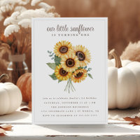 Nuestro pequeño girasol cae en primer cumpleaños
