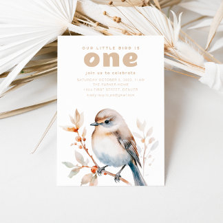 Invitación Nuestro pequeño pájaro se está convirtiendo en una