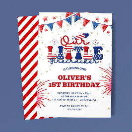 Invitación Nuestro pequeño petardo primer cumpleaños