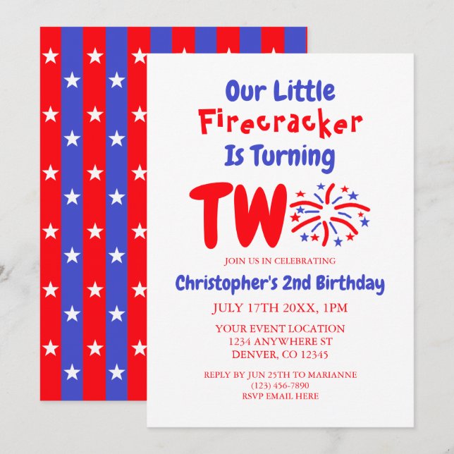 Invitación Nuestro pequeño pirata de cumpleaños (Anverso / Reverso)