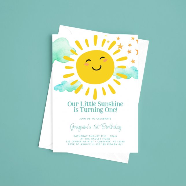 Invitación Nuestro pequeño sol de cumpleaños (Subido por el creador)