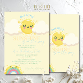 Invitación Nuestro Pequeño Sol Está En Camino De Baby Shower