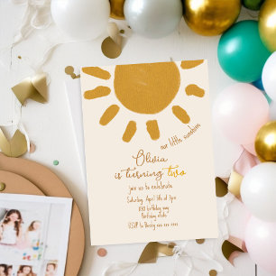 Invitación Nuestro pequeño Sunshine Boy Chica Cumpleaños