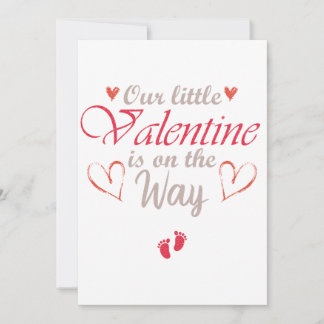 Invitación Nuestro Pequeño Valentín Está En Camino, Regalo Em