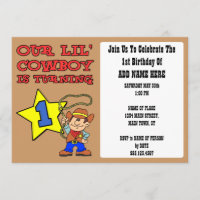 Nuestro pequeño vaquero está dando vuelta a uno