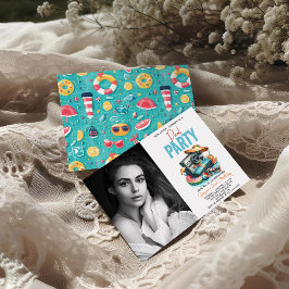 Invitación nuestro pequeño verano es el segundo cumpleaños de