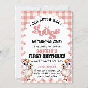 Invitación Nuestro pequeño y tonto primer cumpleaños