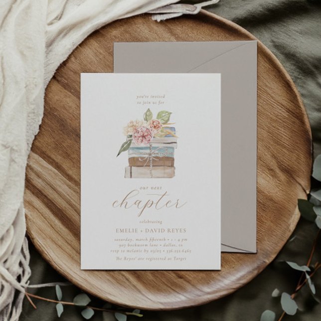 Invitación Nuestro próximo capítulo | Baby Shower Neutral Sto (Subido por el creador)