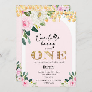 Invitación Nuestros pequeños Chicas de Hunny se invitan al pr