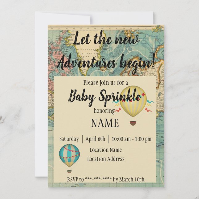 Invitación Nueva aventura (Anverso)