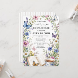 Invitación Nueva Capitulo Té Mariposas Libro Despedida de sol