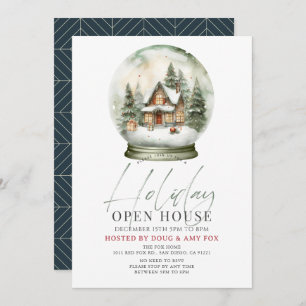 Invitación Nueva casa de Navidades de Globe de Nieve en Casa 