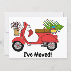Invitación Nueva dirección Navidades clásicos Scooter