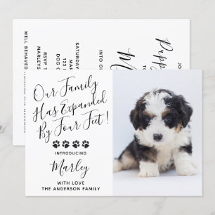 Invitación Nueva ducha de cachorros de perro Mascota