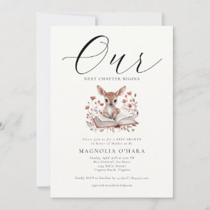 Invitación Nueva Etapa Comienza Cuento Floral Baby Shower