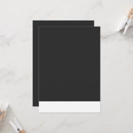 Invitación Nueva fotografía personalizada en blanco y negro d