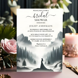 Invitación Nueva lluvia de río Nube Smoky Mountain Bridal Sho
