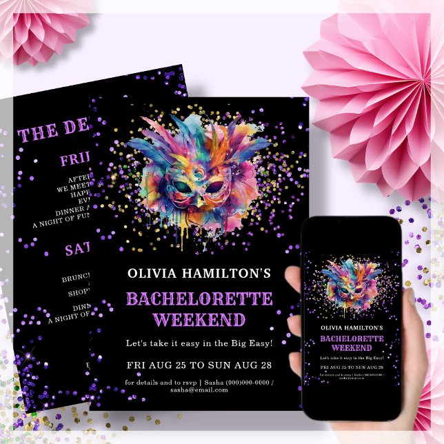 Invitación Nueva Orleans | Bachelorette Itinerary Weekend (Subido por el creador)