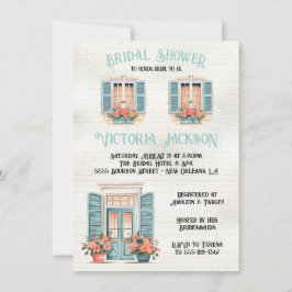 Invitación Nueva Orleans Bridal Shower