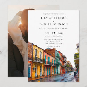 Invitación Nueva Orleans Destino de Fotografía de Boda en Acu
