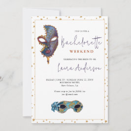 Invitación Nueva Orleans MardiGras Bachelorette fin de semana