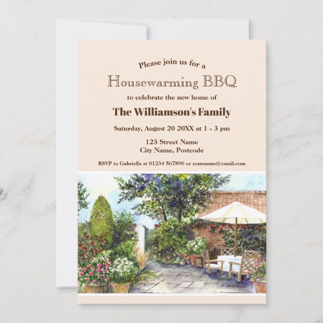 Invitación Nueva Terraza residencial de Manor House York (Anverso)