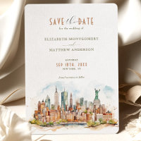 Nueva York Skyline Save-the Date