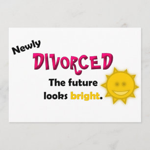 Invitación nuevamente divorciada del fiesta